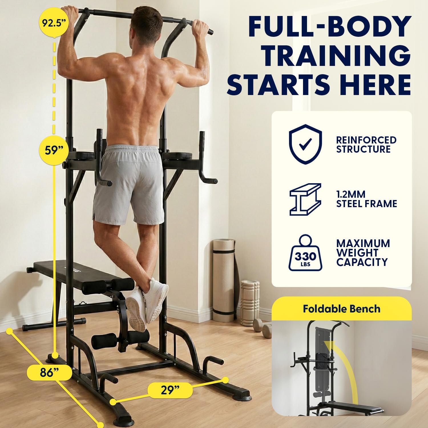 Wielofunkcyjna stacja do ćwicz – Pull Up Bar recenzja i cena